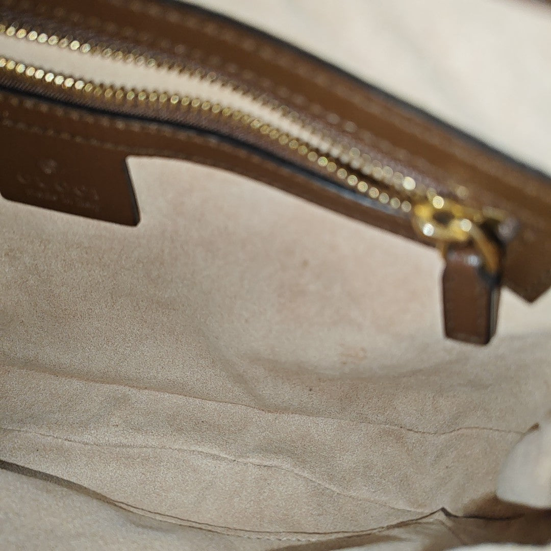 Jackie 1961 Small Monogram Coated Canvas Beige