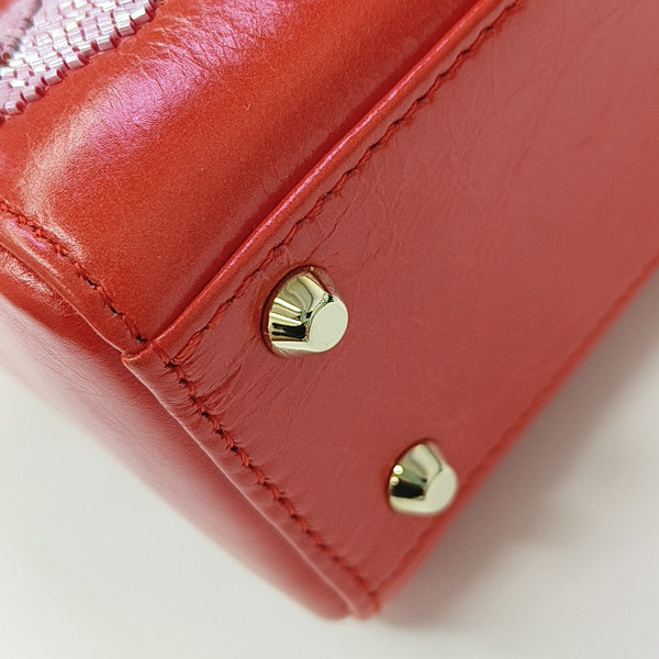 Lady Dior Mini Lambskin Red