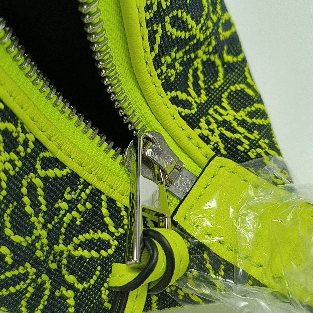 Fabric Top Handle Bag Small Yellow