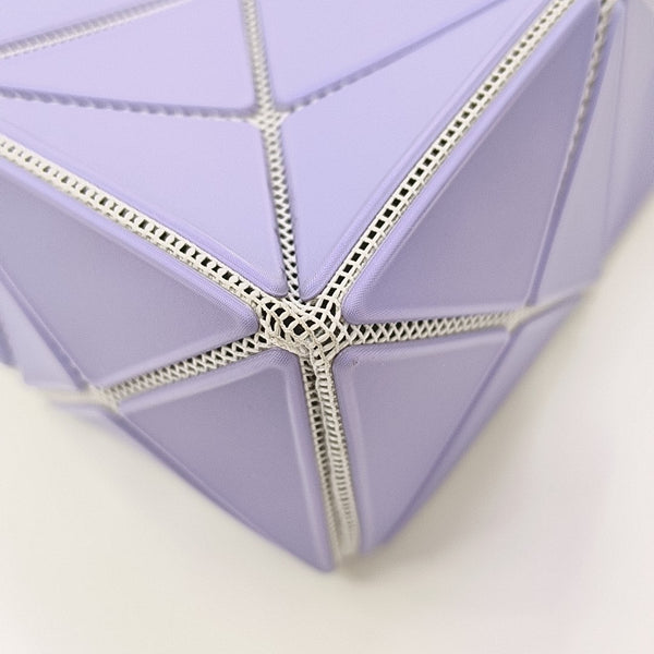 Special Material Top Handle Bag Purple
