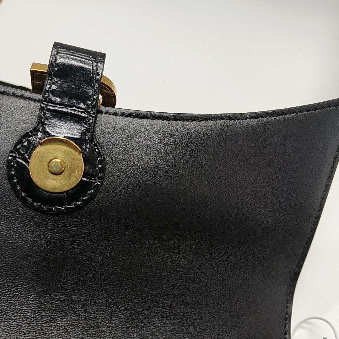 Downtown Super Mini Calfskin Black