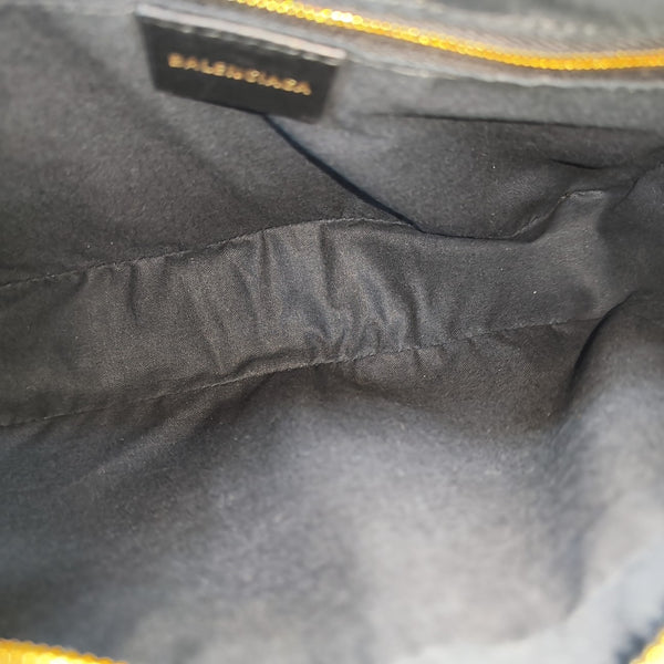 Coated Canvas Shoulder Bag Brown