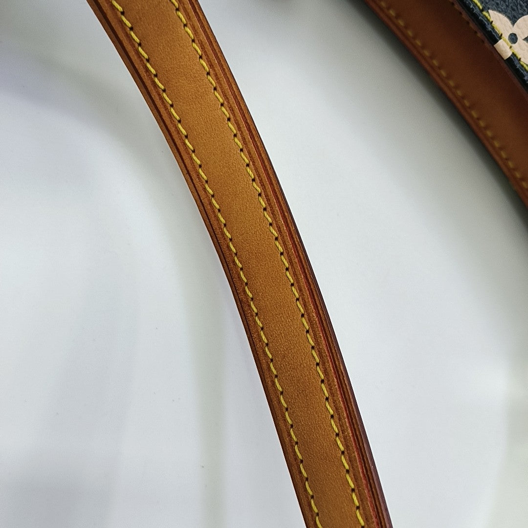 LV × TM ELIZA Monogram Coated Canvas Black