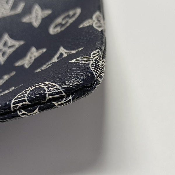 APOLLO GM Monogram Coated Canvas Blue