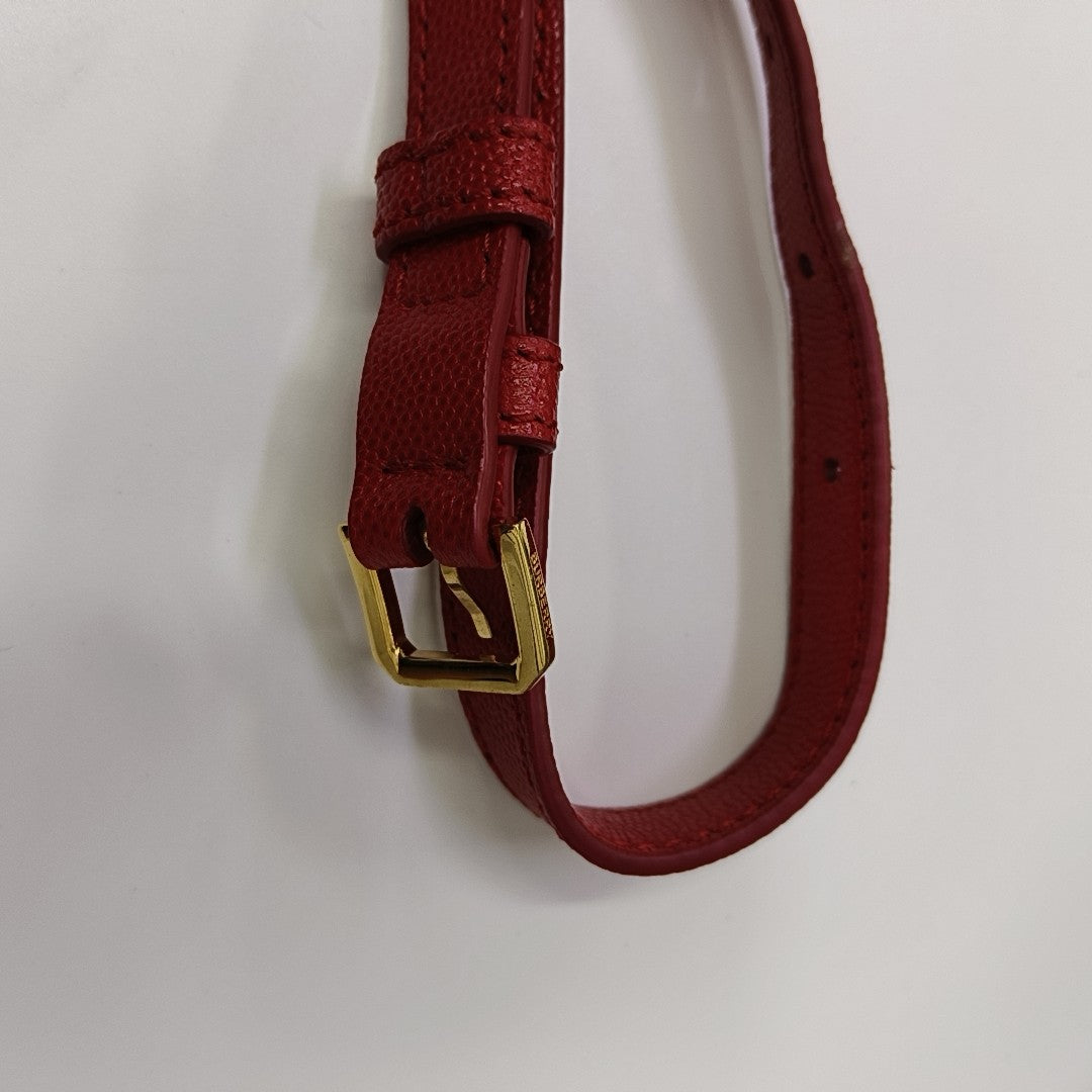 TB Small Calfskin Red