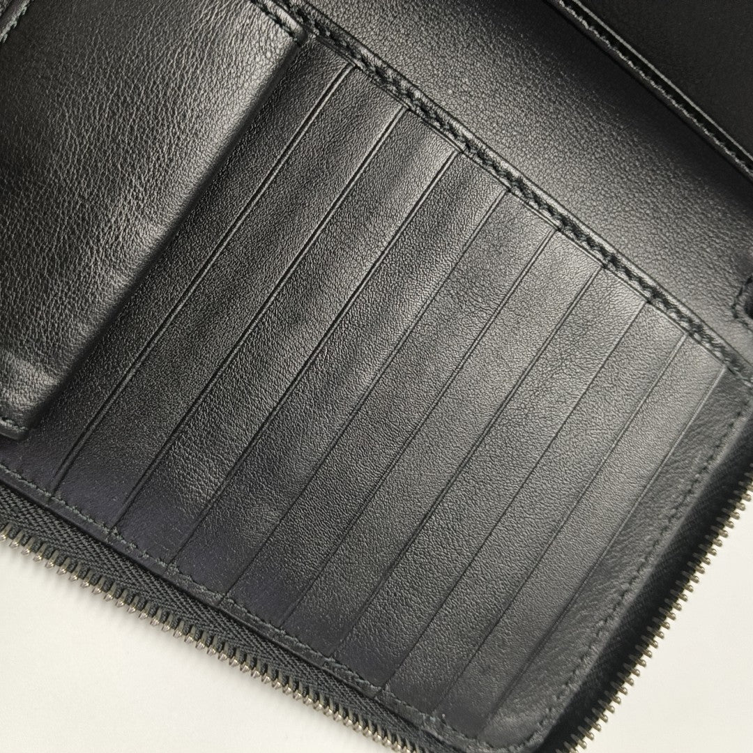 Monogram Calfskin Wallet Black
