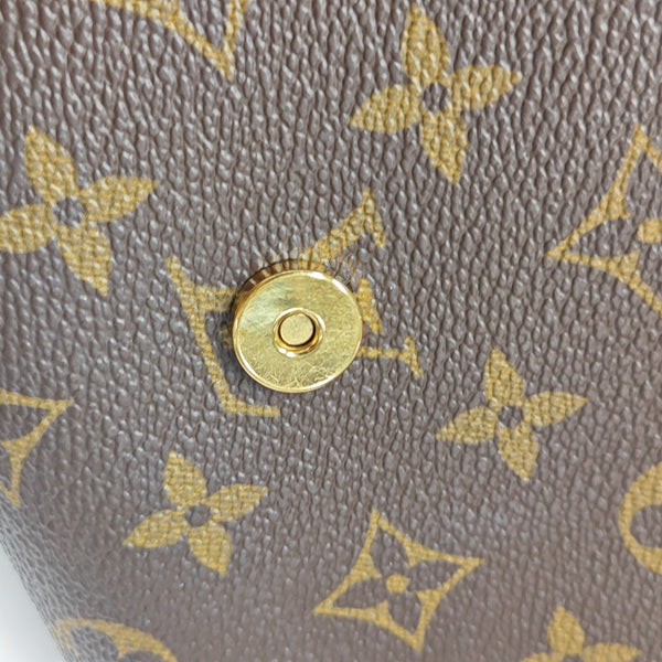 TWIN GM Monogram Coated Canvas Brown