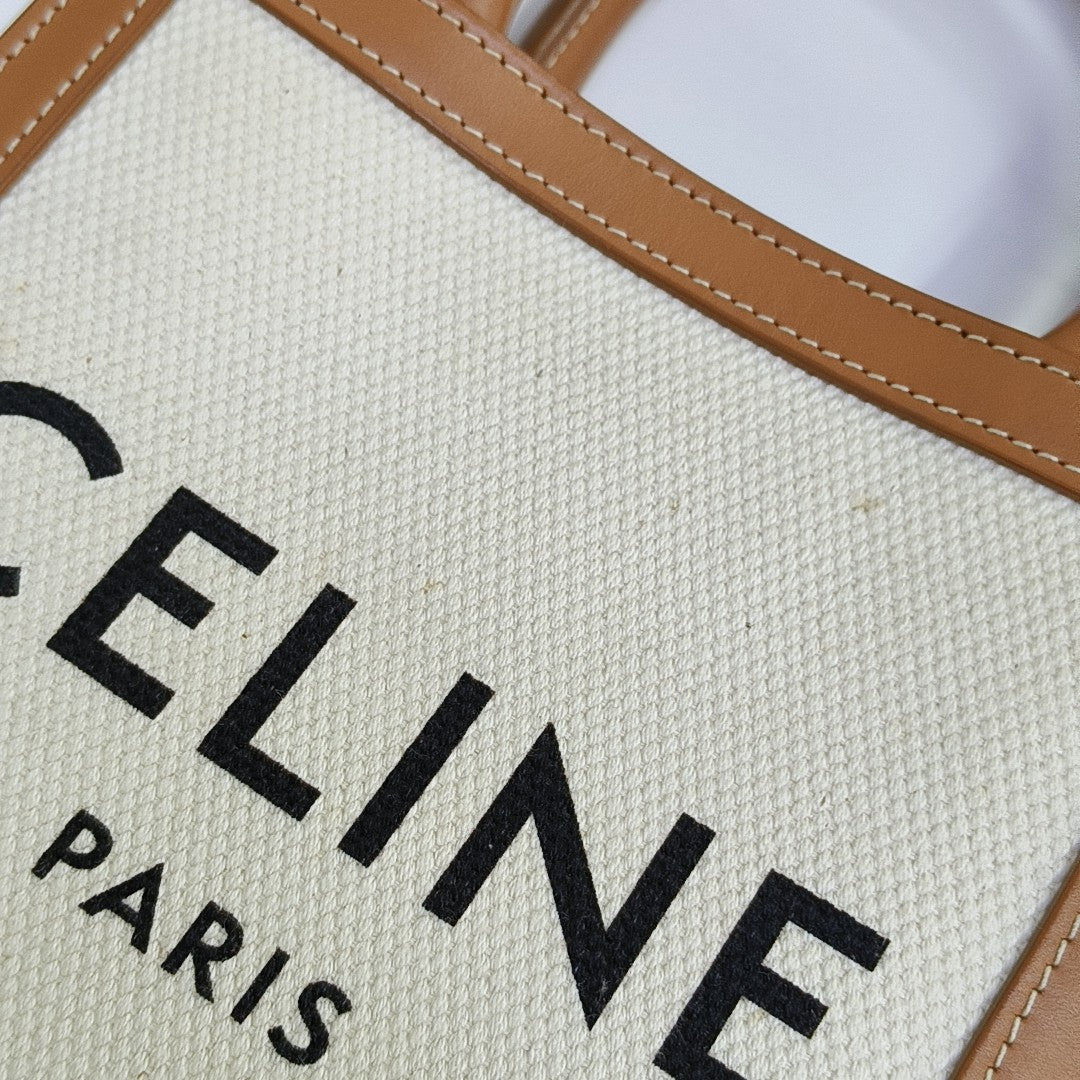 CABAS CELINE Mini Canvas White