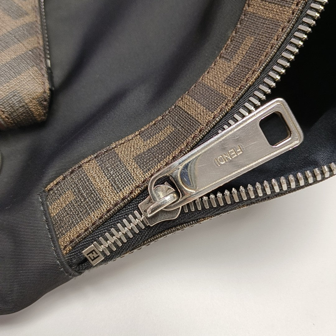 Coated Canvas Backpack Black