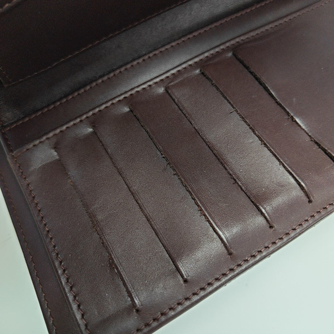 Quilted Grained Calfskin Wallet Black
