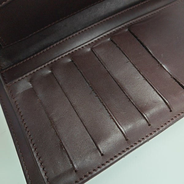 Quilted Grained Calfskin Wallet Black