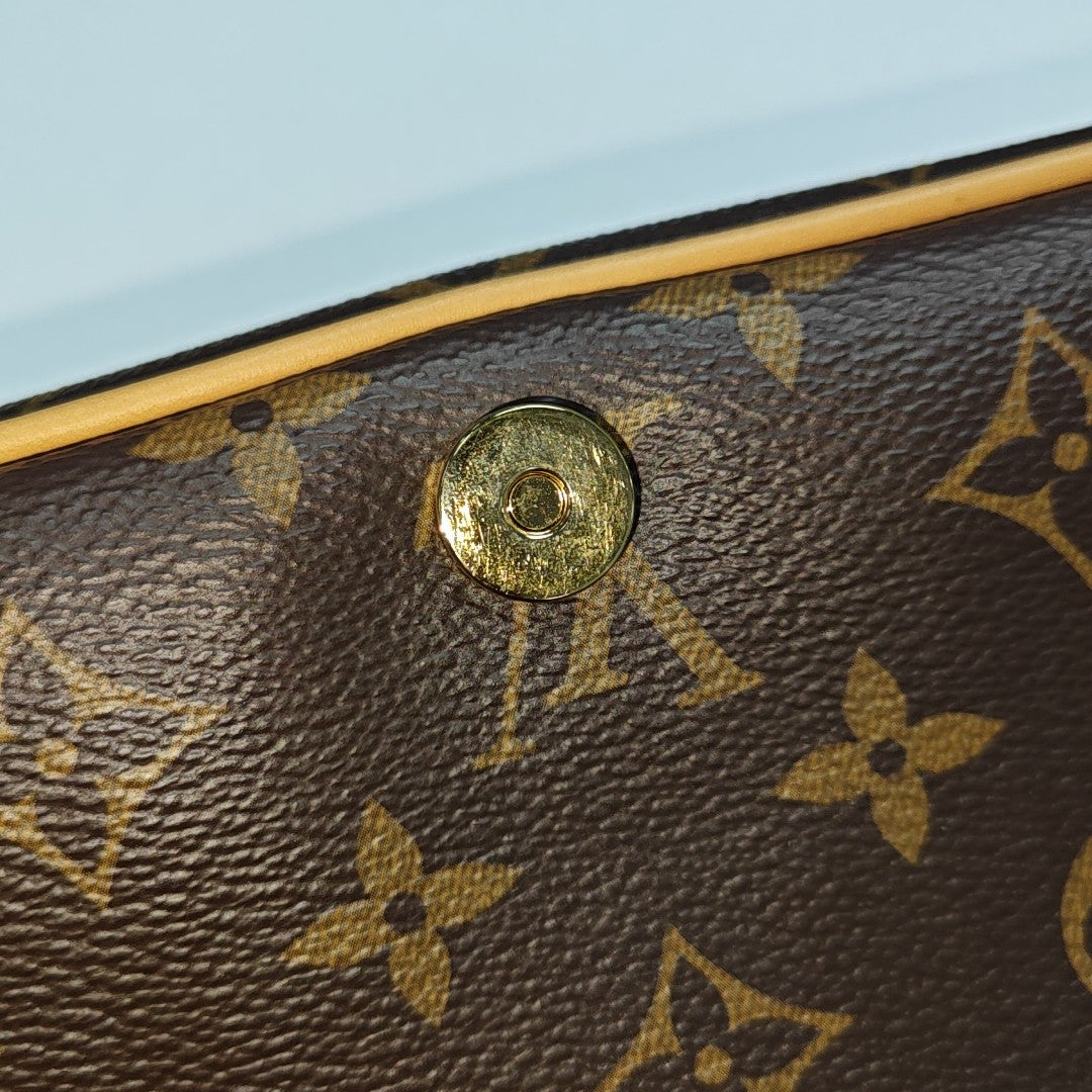 DIANE Monogram Coated Canvas Brown