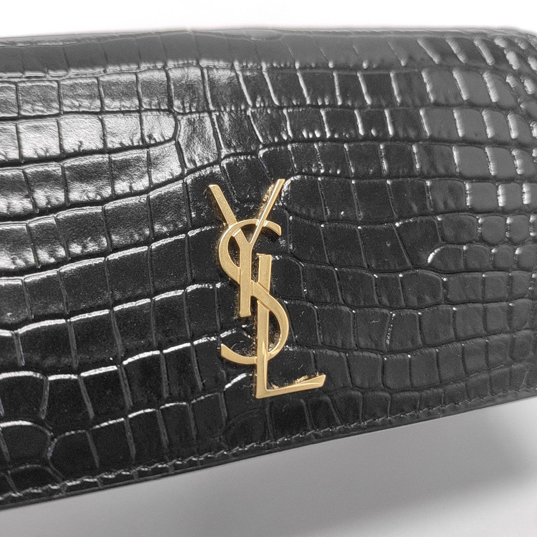Calfskin Shoulder Bag Black