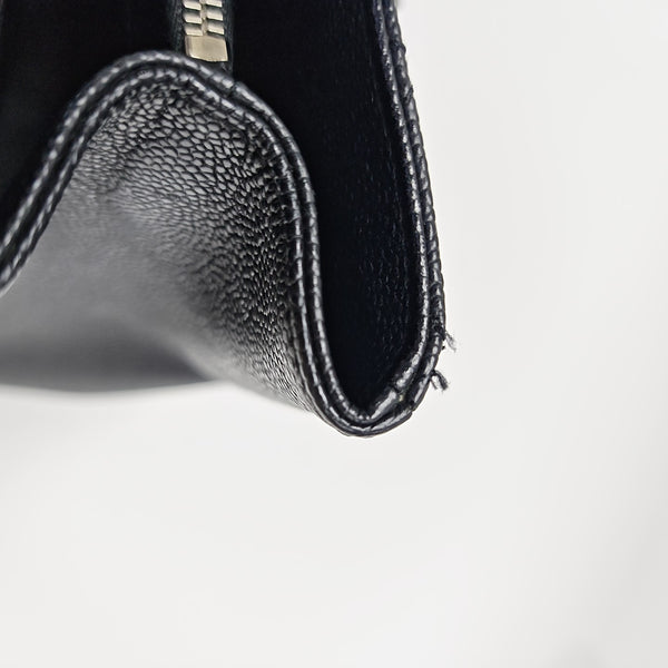 CHANEL GST Large Quilted Grained Calfskin Black