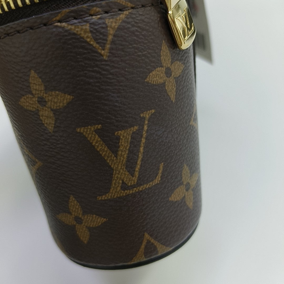 Vanity Chain Pouch Monogram Coated Canvas Brown