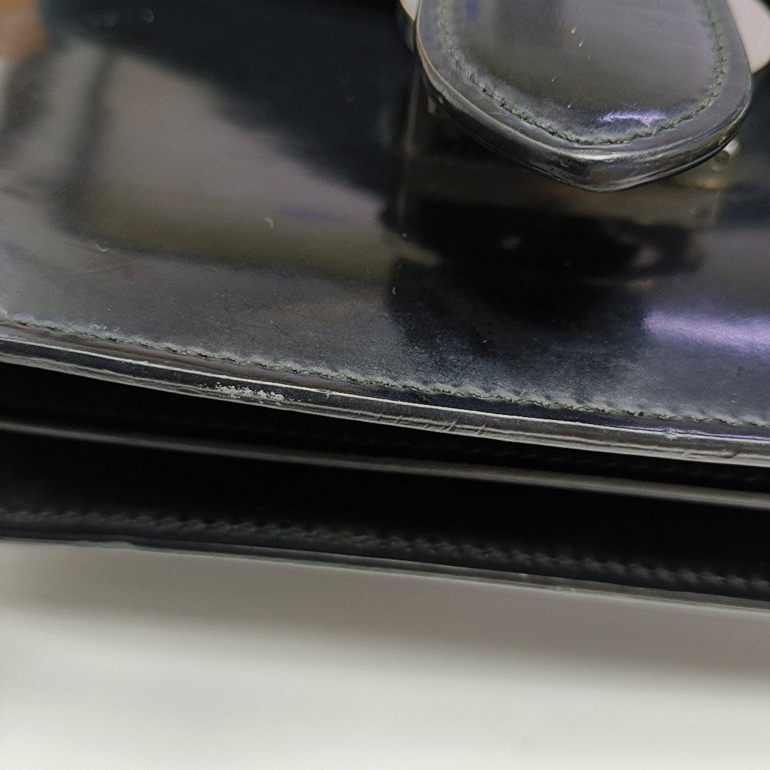 Interlocking G Small Calfskin Black