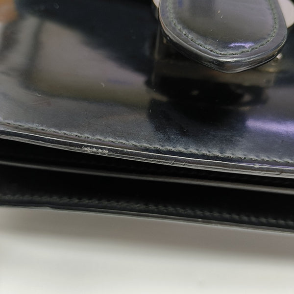 Interlocking G Small Calfskin Black