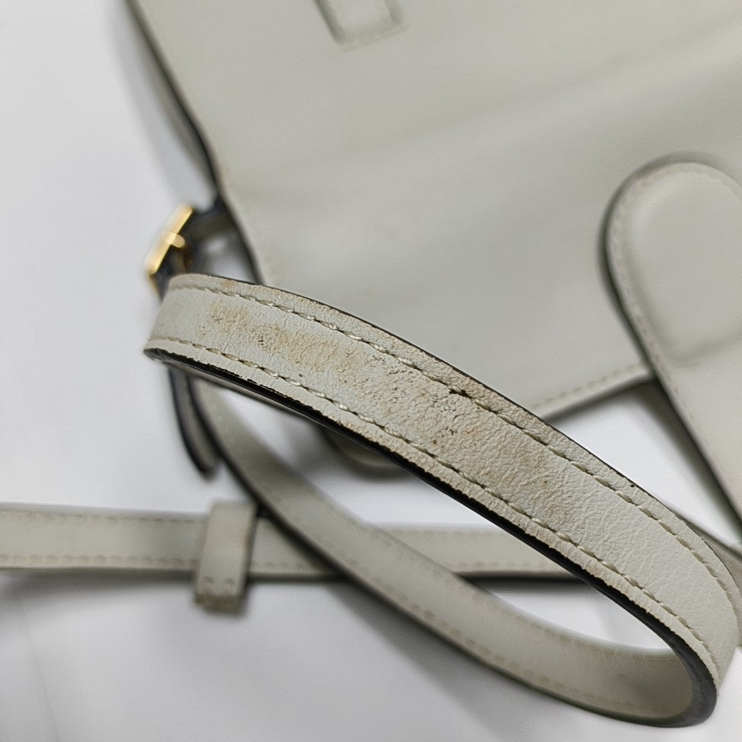 SYMMETRICAL Calfskin White