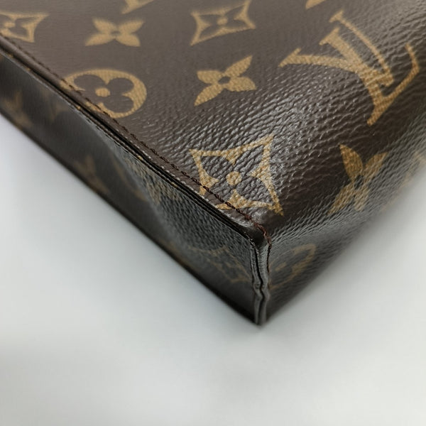 TOILET POCKET 26 Monogram Coated Canvas Brown
