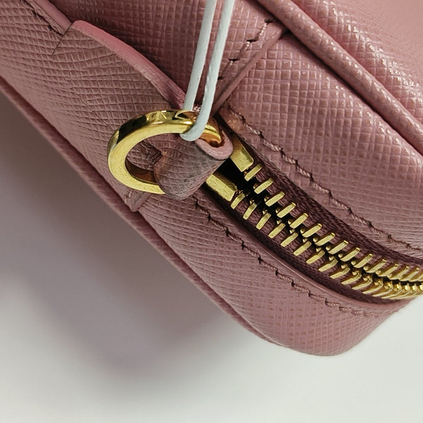 Saffiano Calfskin Shoulder Bag Pink