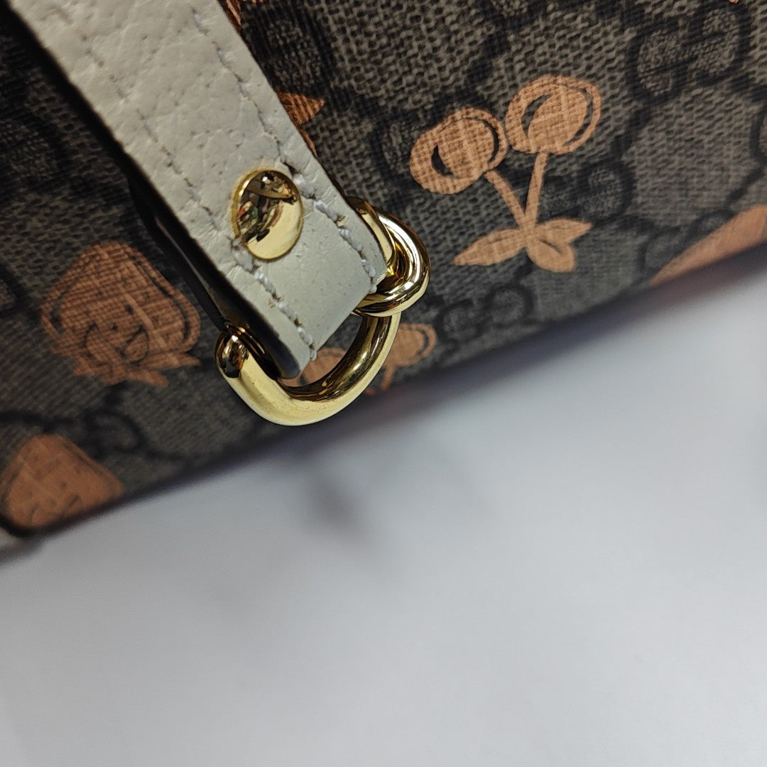 Padlock Small Coated Canvas Beige