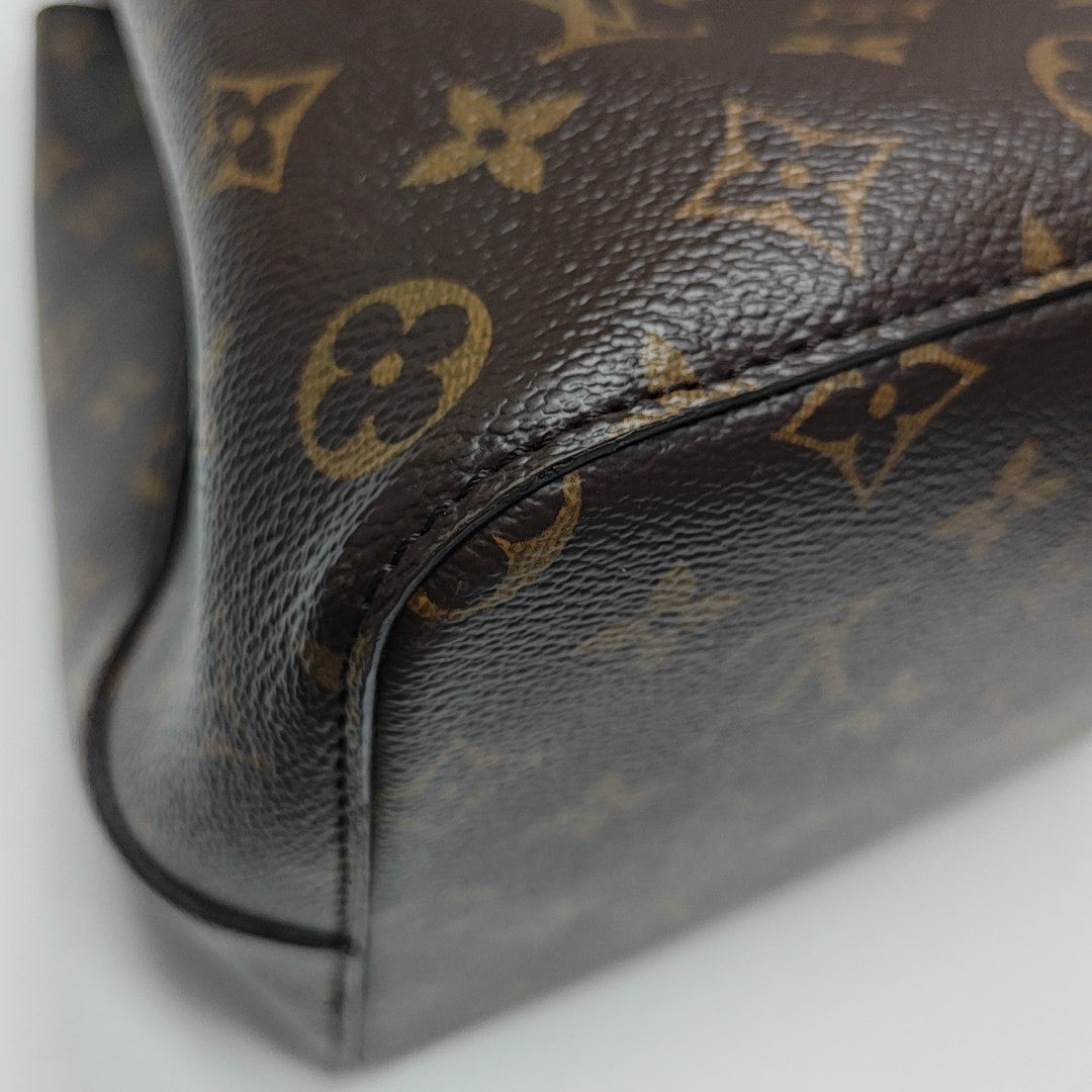 NÉONOÉ MM Monogram Coated Canvas Brown