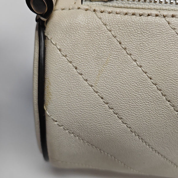 Blondie Mini Quilted Calfskin White
