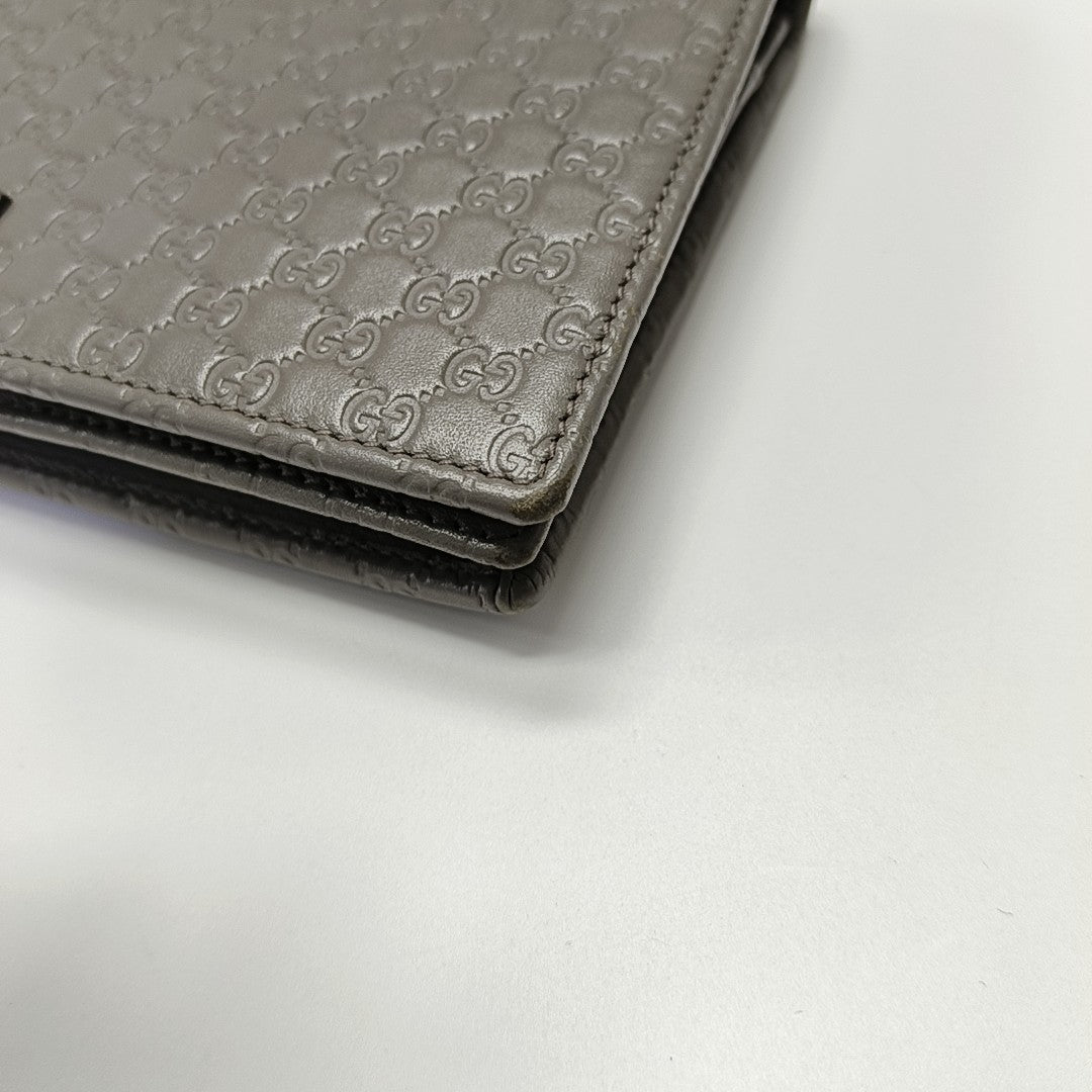 Microguccissima Monogram Calfskin Gray