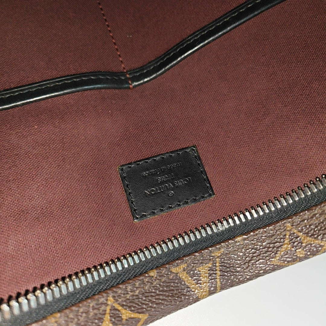 KITAN Monogram Coated Canvas Brown