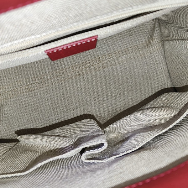 Monogram Calfskin Backpack Red
