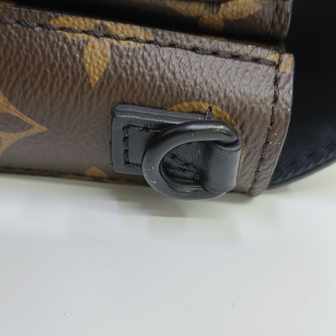 S LOCK Mini Monogram Coated Canvas Brown