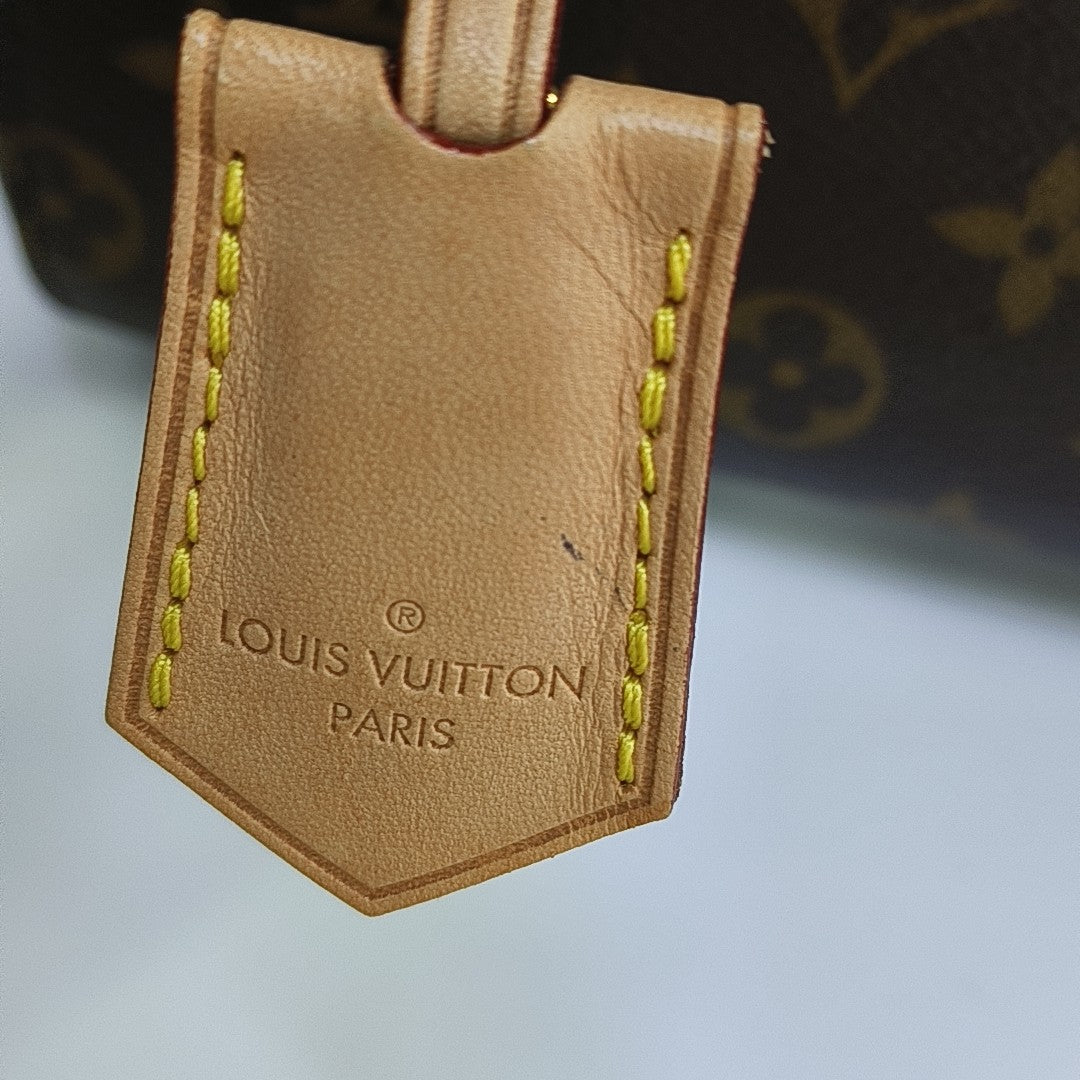 CLUNY PM Monogram Coated Canvas Brown
