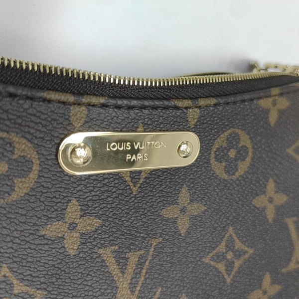 LIV POCHETTE Monogram Coated Canvas Brown