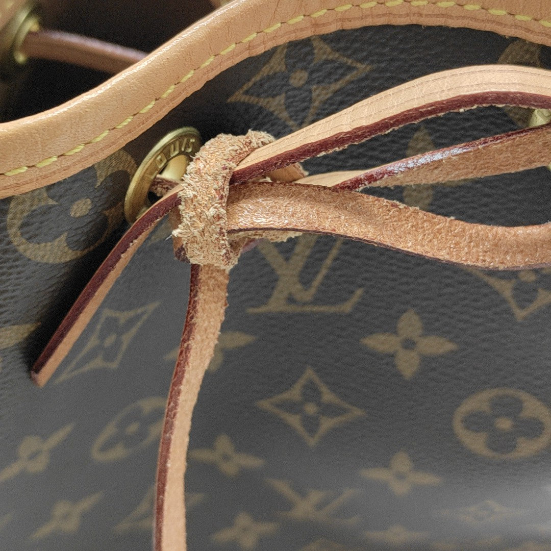 NOÉ MM Monogram Coated Canvas Brown