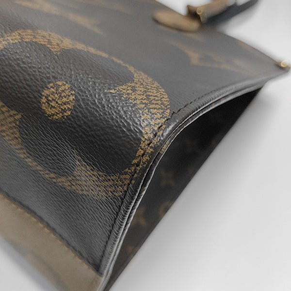 ONTHEGO MM Monogram Coated Canvas Brown