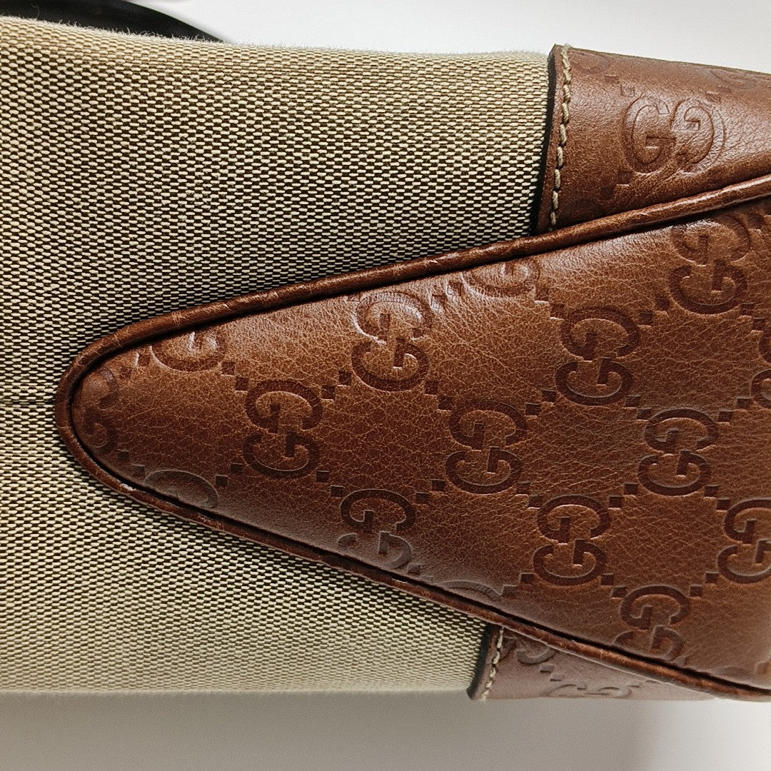 Canvas Top Handle Bag Beige