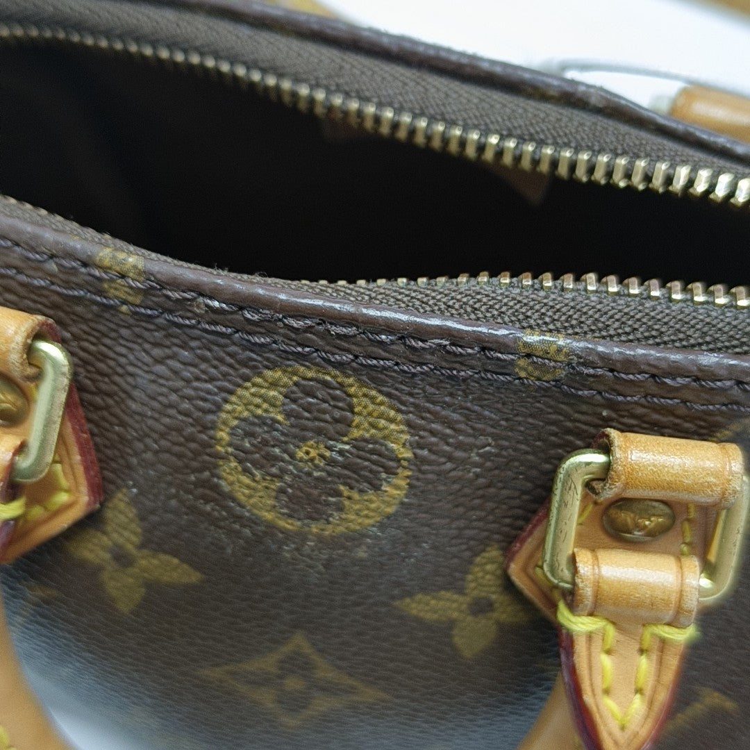 SPEEDY Nano Monogram lona revestida marrón