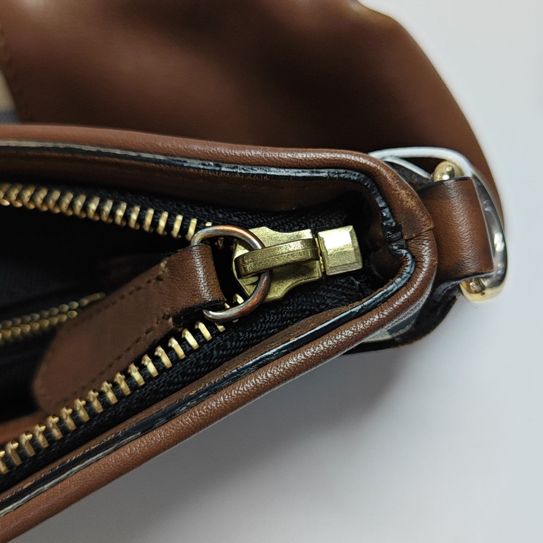 Canvas Shoulder Bag Brown