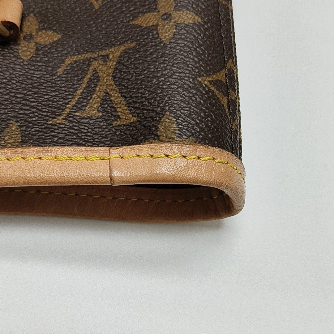 NEVERFULL MM Monogram Coated Canvas Brown