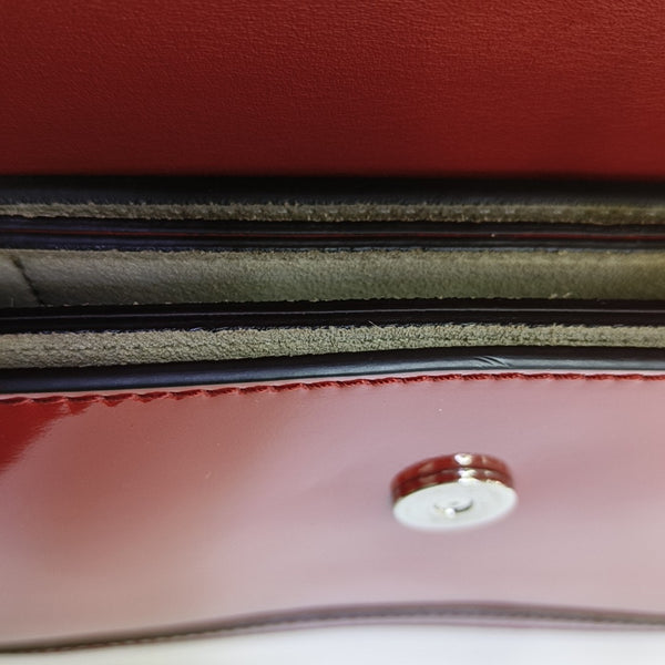 Faye Small Patent Leather Red