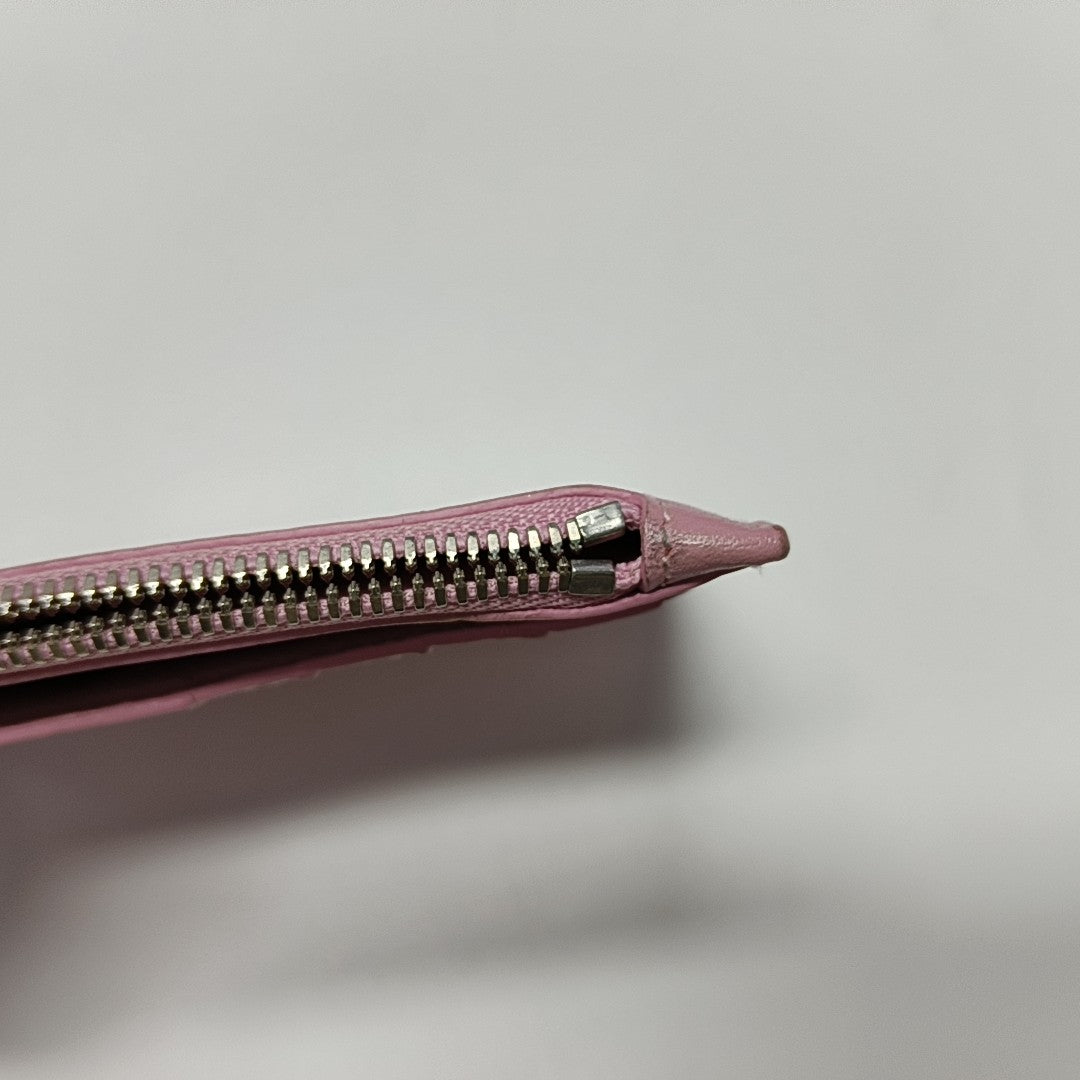 Gossip Calfskin Pink Card Holder