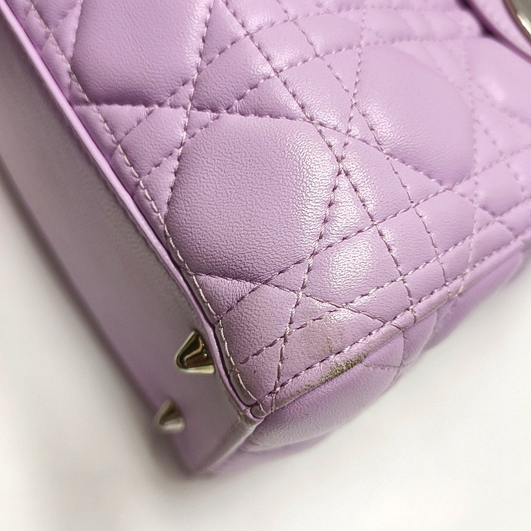 Lady Dior Medium Cannage Lambskin Pink
