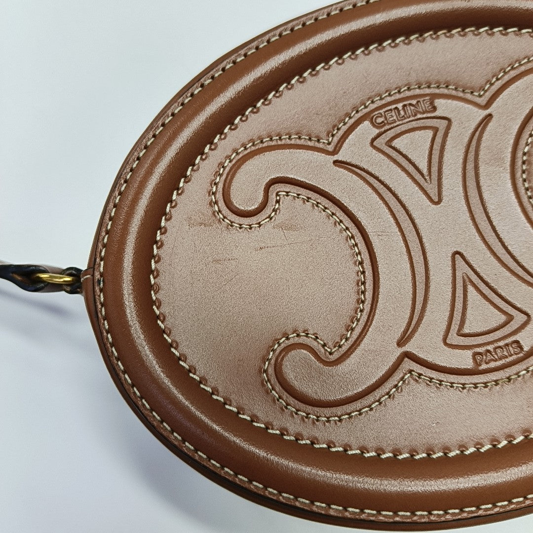 TRIOMPHE Small Calfskin Brown