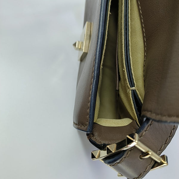 Calfskin Shoulder Bag Gray