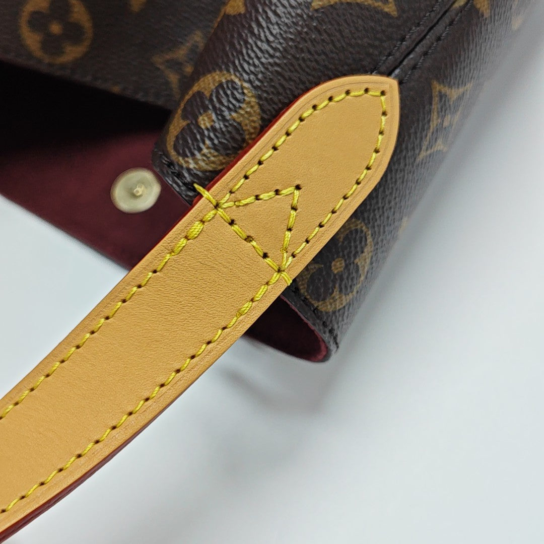 ALL IN BB Monogram Coated Canvas Brown