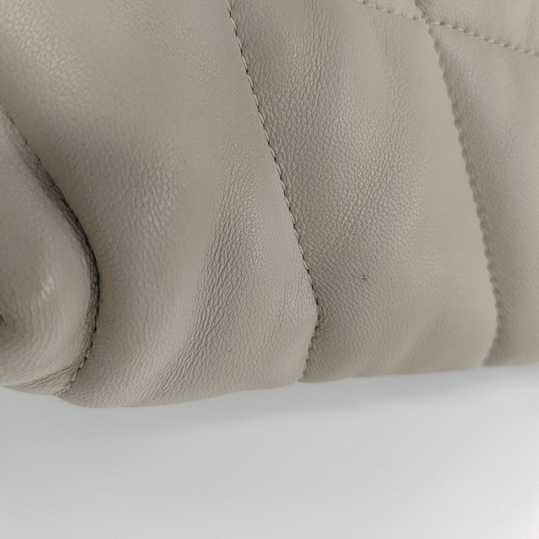 PUFFER Mini Quilted Lambskin Gray