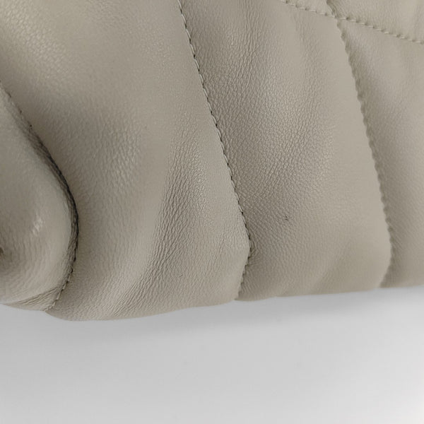 PUFFER Mini Quilted Lambskin Gray