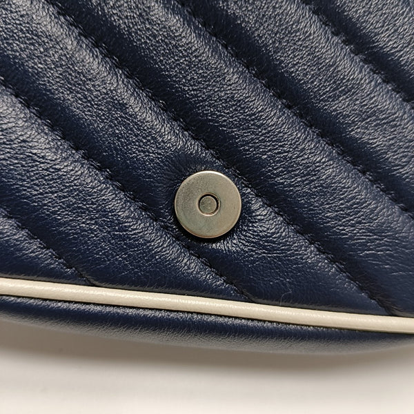 GG Marmont Super Mini Quilted Calfskin Blue