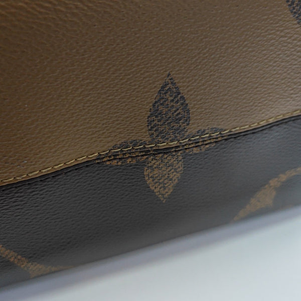 ONTHEGO MM Monogram Coated Canvas Brown