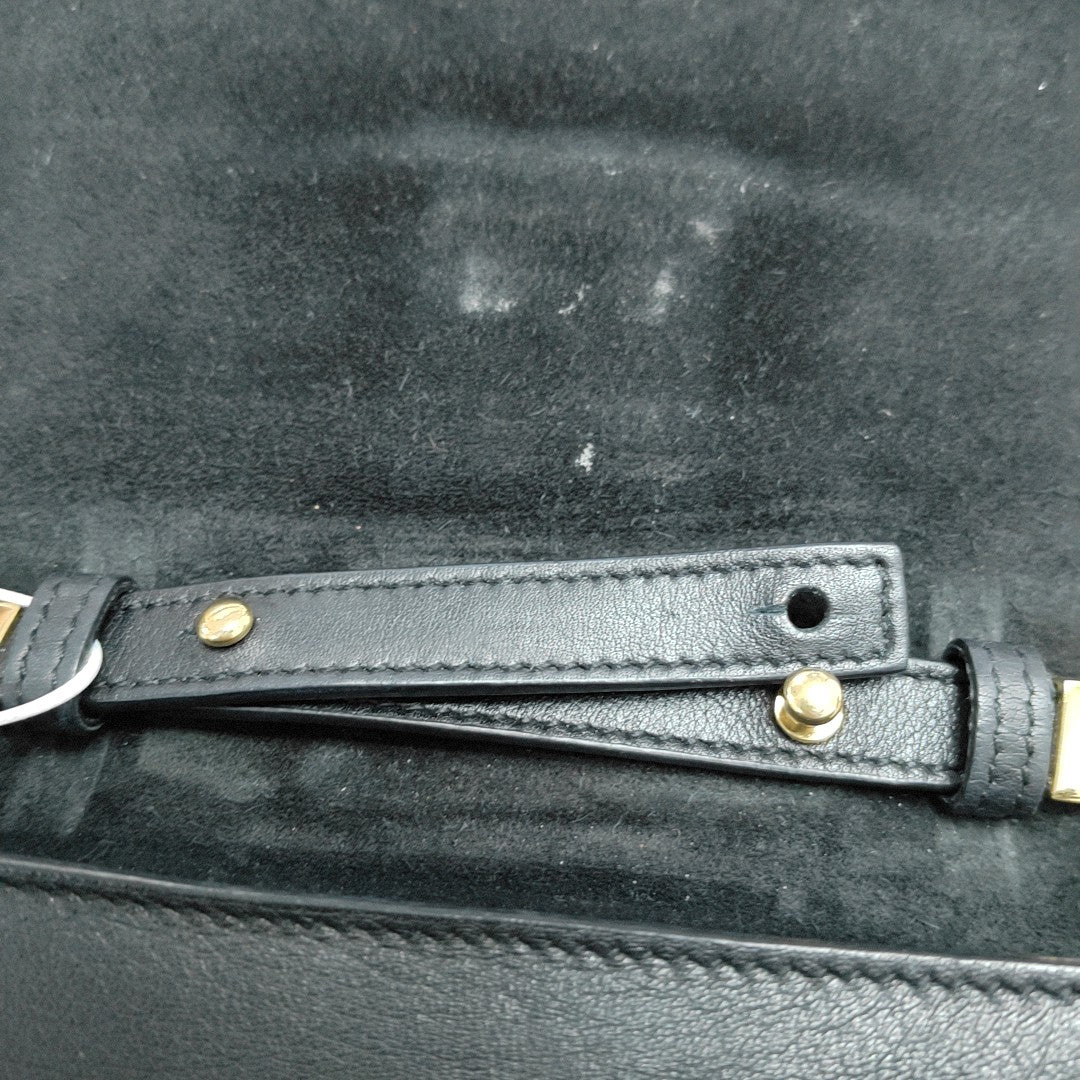 Calfskin Crossbody Bag Black